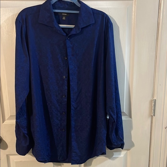 Alfani Men's Dress Shirt in Deep Blue - Picture 1 of 8